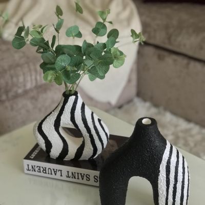 طقم فازات ثنائي من الكونكريت 