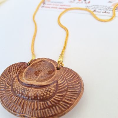 Ceramic & copper necklace