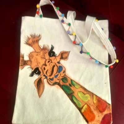 توتي باج برسم يدوي👜