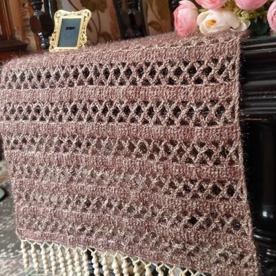 رانر سفرة بفن الكروشيه 