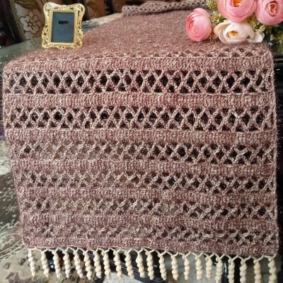 رانر سفرة بفن الكروشيه 