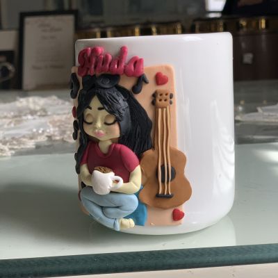 مج صلصال حراري لبنت