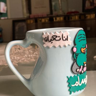 مج من الصلصال الحراري 