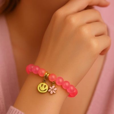 انسيال مرمر فوشيا فسفوري مع شارمز