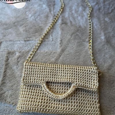 Golden clutch bag