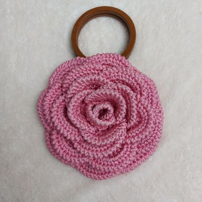 Crochet flower bag