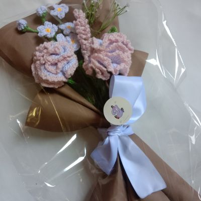 بوكيه ورد كروشيه