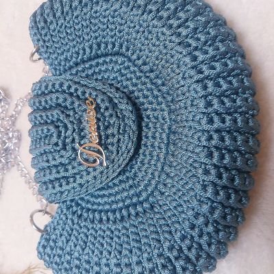 شنطة كروشية دائرية