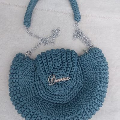 شنطة كروشية دائرية