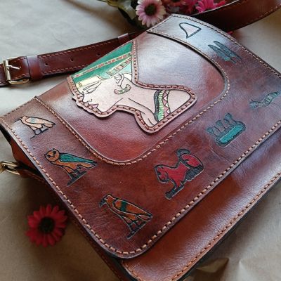 شنطة كروس جلد طبيعي 