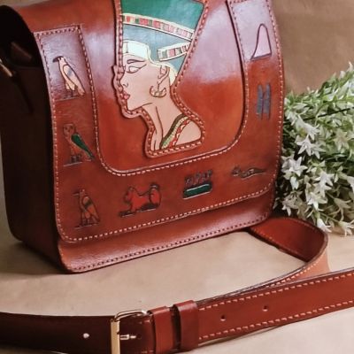 شنطة كروس جلد طبيعي 