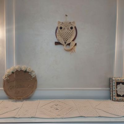 Owl macrame wall hanging