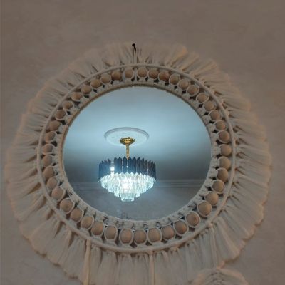 Mirror boho macrame