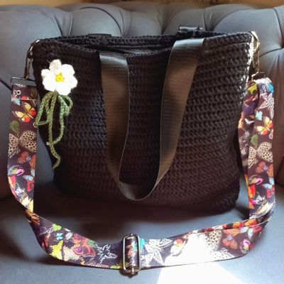 شنطة كلاسيك كروشية