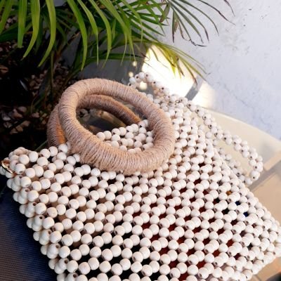 شنطة بحر من الخيش والخشب