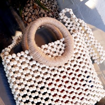 شنطة بحر من الخيش والخشب