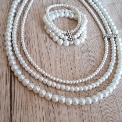 Loli necklace, 3 layers & braclet