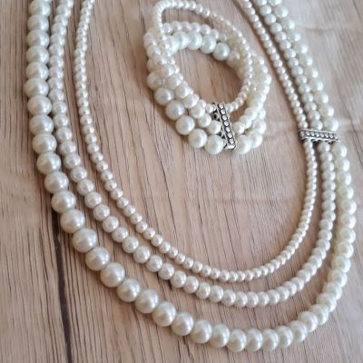 Loli necklace, 3 layers & braclet