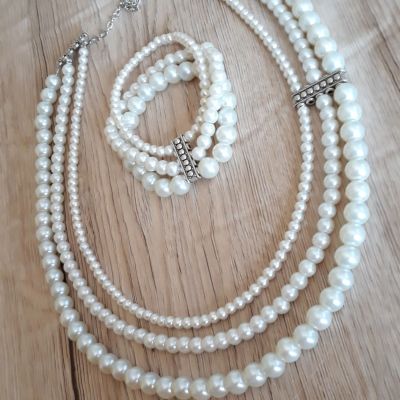 Loli necklace, 3 layers & braclet