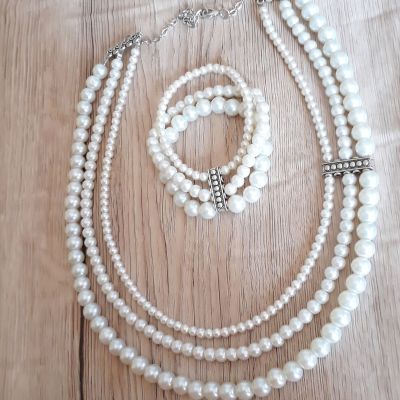 Loli necklace, 3 layers & braclet