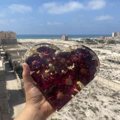 بوكيه ورد مجفف ريزين 