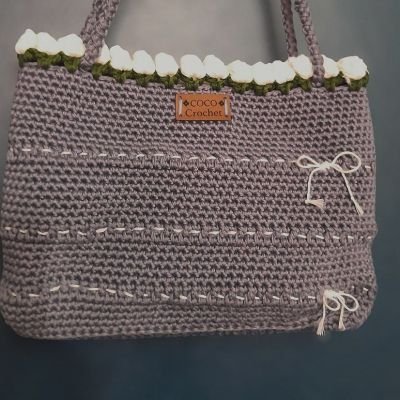 شنطة كروشيه بناتي