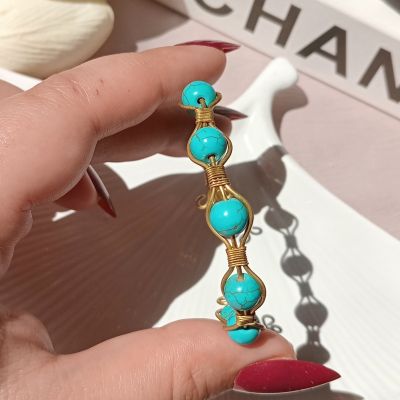 أسورة نحاس بخرز فيروزي 