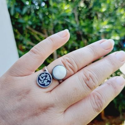 خاتم فضة مودة 