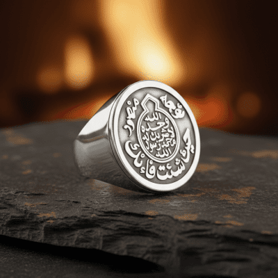 خاتم فضة عربي