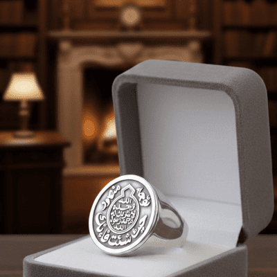 خاتم فضة عربي