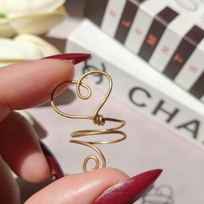 Copper heart ring free size
