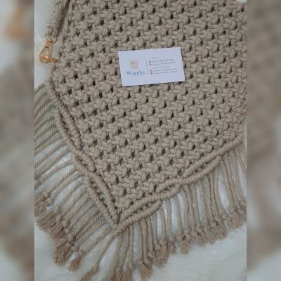 Macramé boho style bag 
