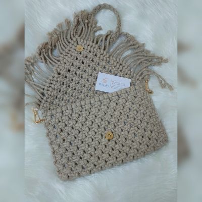 Macramé boho style bag 