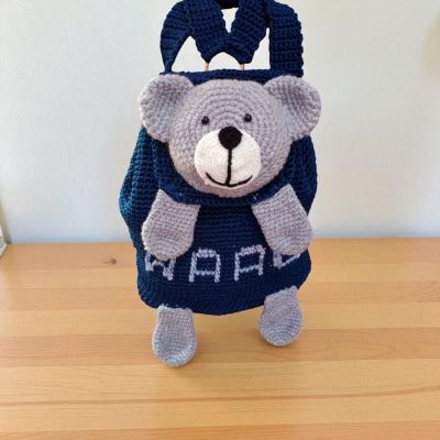 Crochet backpack