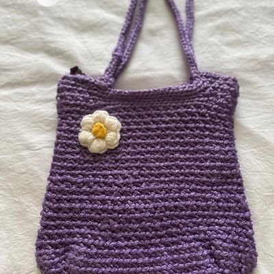 Crochet tote bag 