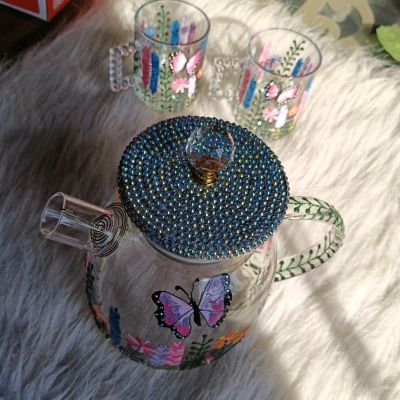 طقم شاي زجاج ٢ 