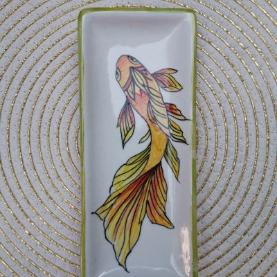 Hand painted ceramic plate