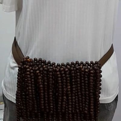 شنطة خشب وسط وكروس 