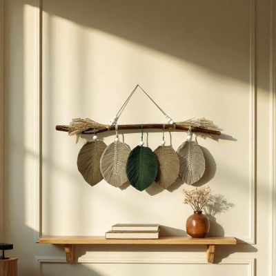 معلقة مكرمية - اوراق شجر 