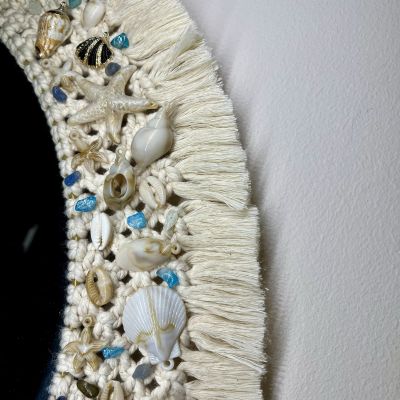 مراية مكرمية – ديكور صيفي