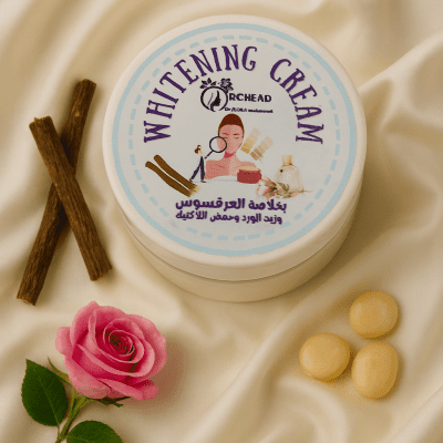 كريم تفتيح البشرة بخلاصة العرقسوس وزيت الورد ٥٠ جم 