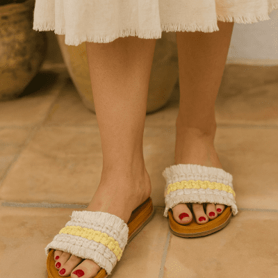 سليبر مكرمية و كلاتش و حلق 