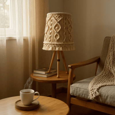 أباجورة مكرمية