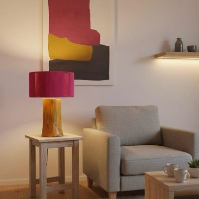  اباجورة نور الخيوط  -  فوشيا    