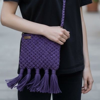 شنطة مكرمية