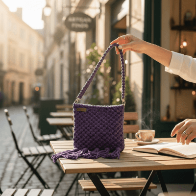 شنطة مكرمية