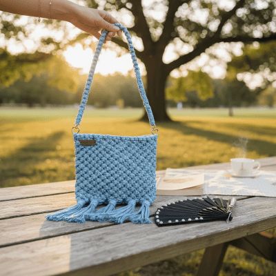 شنطة مكرمية