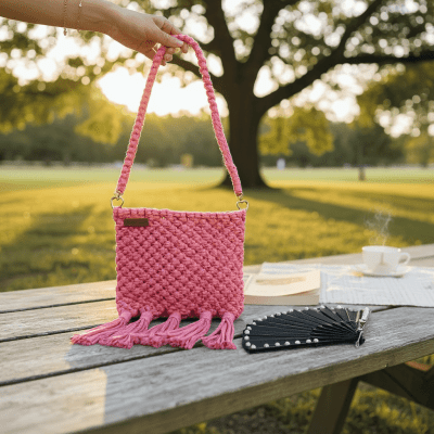 شنطة مكرمية