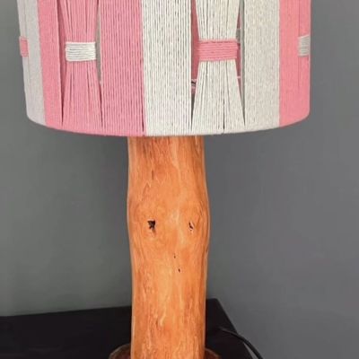 Threaded Light Lamp (pink&blue )