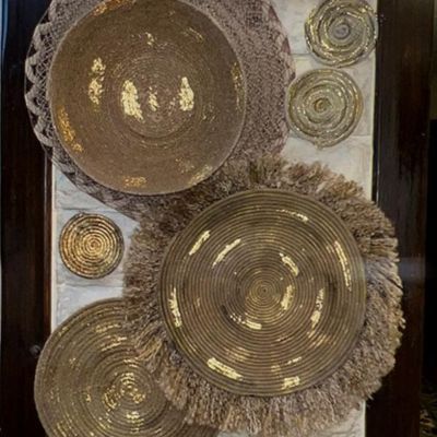 حائط ديكورى بأعمال المكرميه